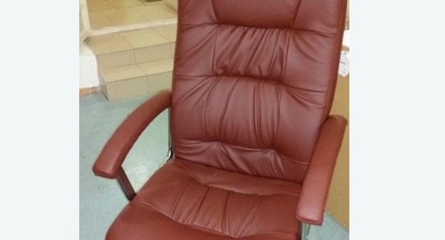 Обтяжка офисного кресла. Балей